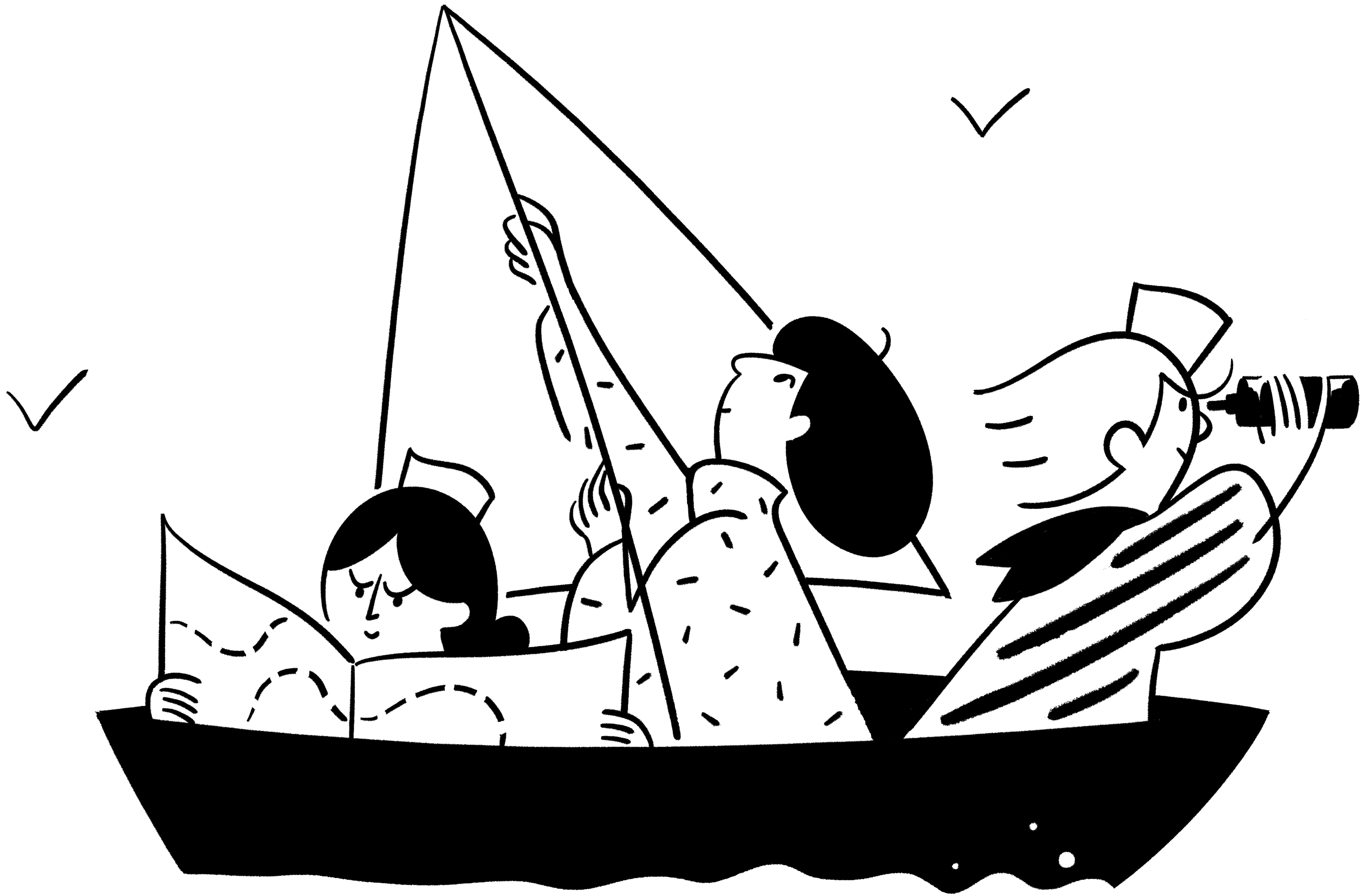 Imagem principal - Pessoas em um Navio