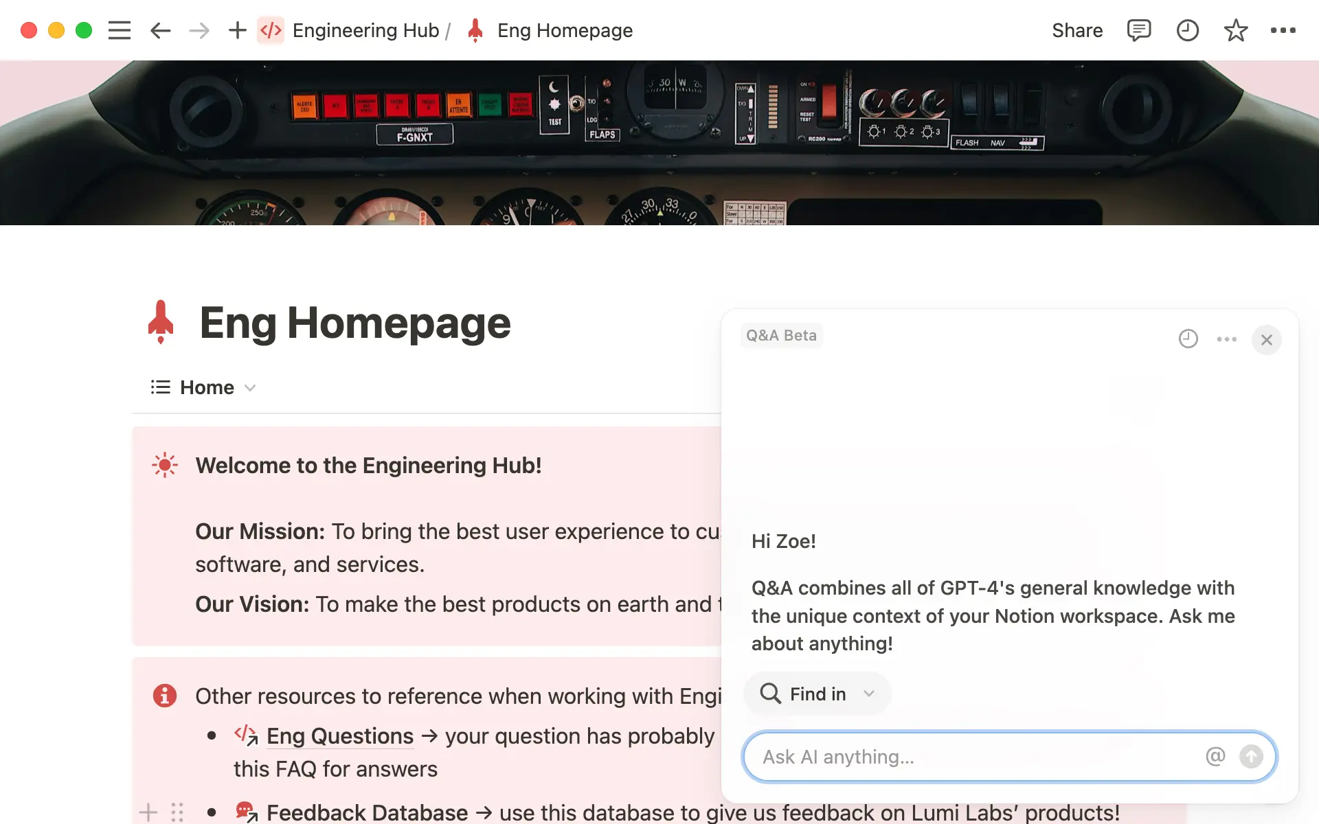 Imagem principal central de conhecimento