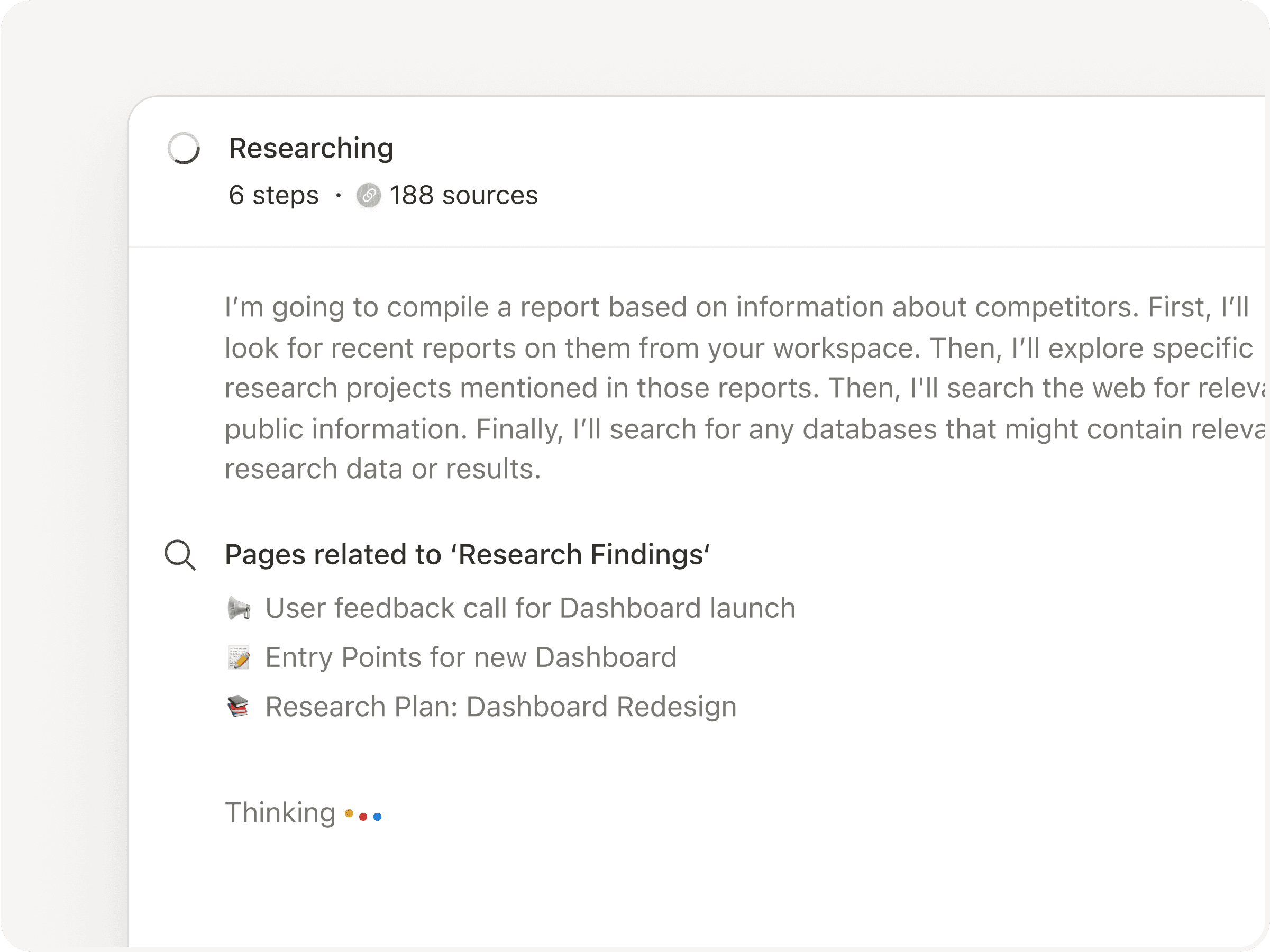 Pesquisa em execução (compacto)