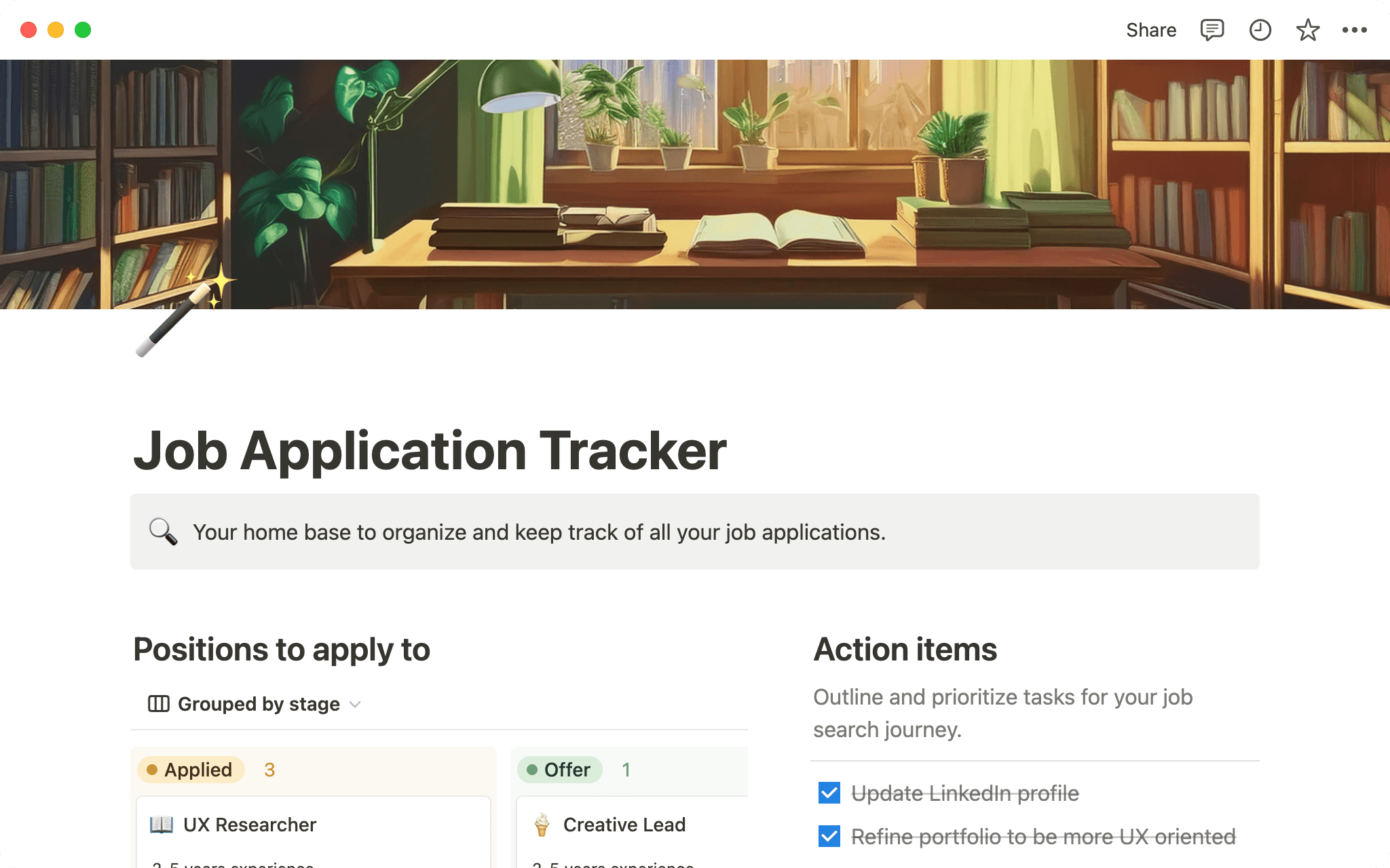 Prepare-se e acompanhe o processo de candidaturas de emprego.
