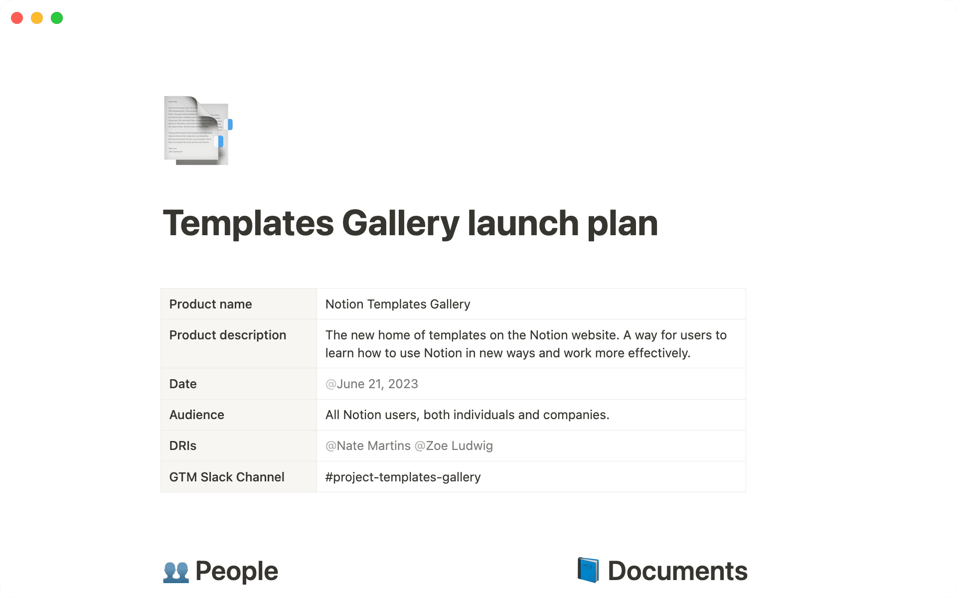 Este plano de lançamento é como o Marketing de Produto operacionaliza sua estratégia de entrada no mercado.