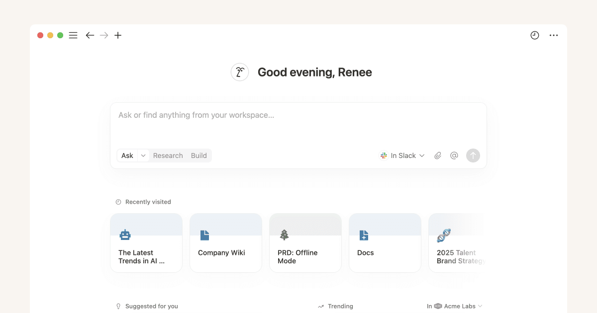 Encontre respostas e gere relatórios com a Busca Enterprise