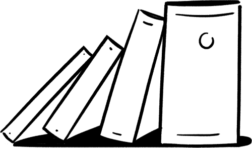 Livros de tamanhos crescentes