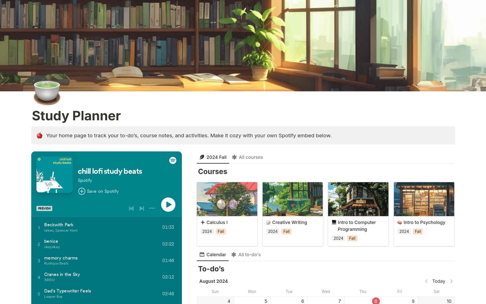 Músicas para ajudar a focar nos estudos acompanham este planner de estudos