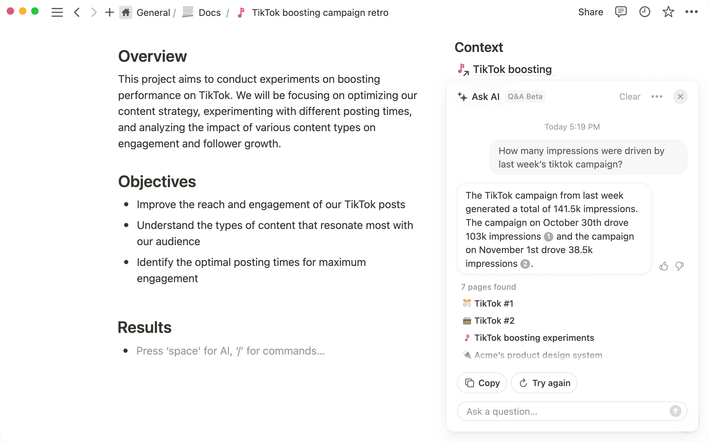 Levante dados úteis de campanha em tempo real utilizando uma solicitação com limite de tempo.