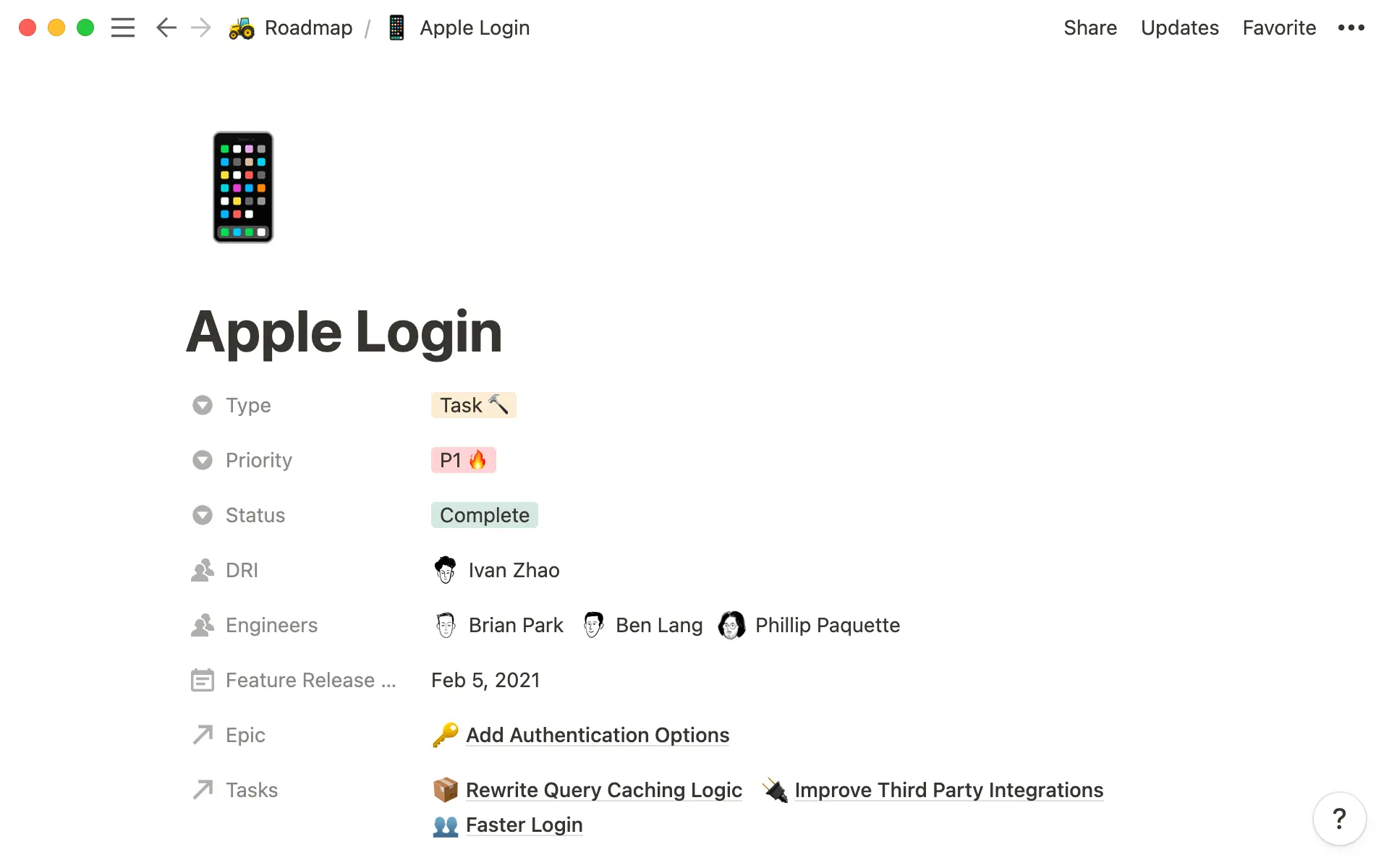 Database properties - hero