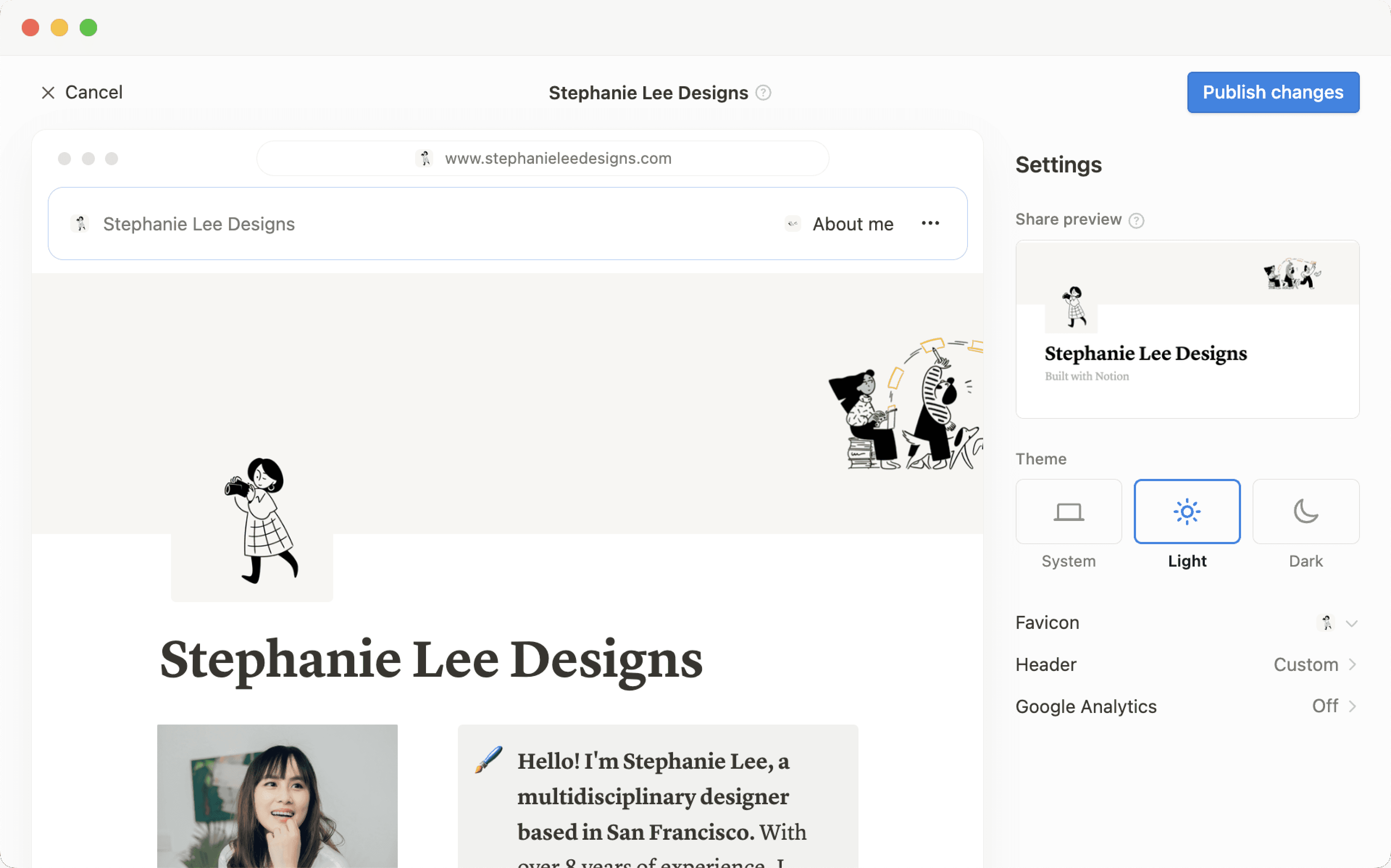 hc: imagem principal editor de sites