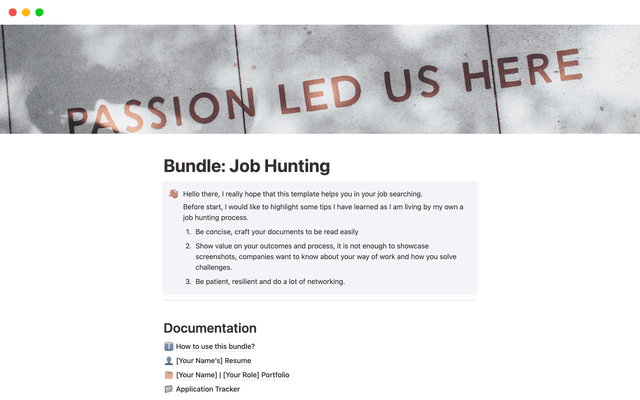 Bundle: Job Hunting