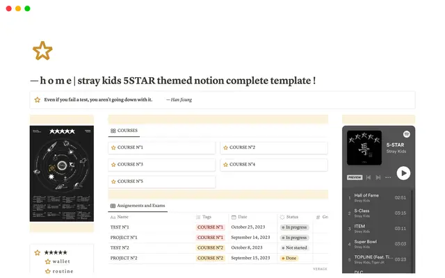 stray kids 5STAR themed template